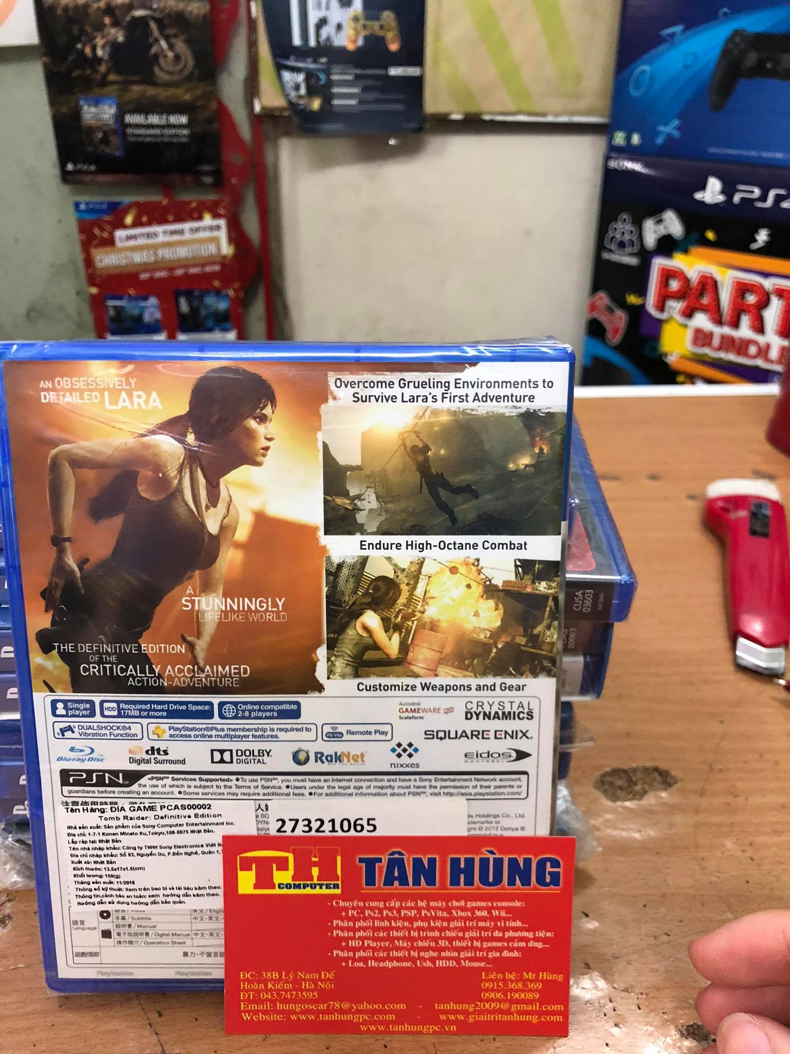 Đĩa Game PS4 Tomb Raider Definitive Edition
