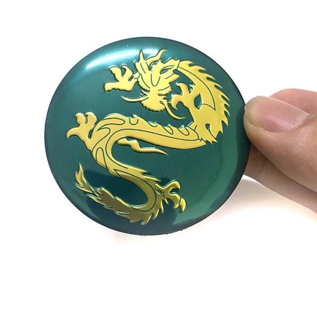 Tem nhôm logo 3d rồng xanh c3