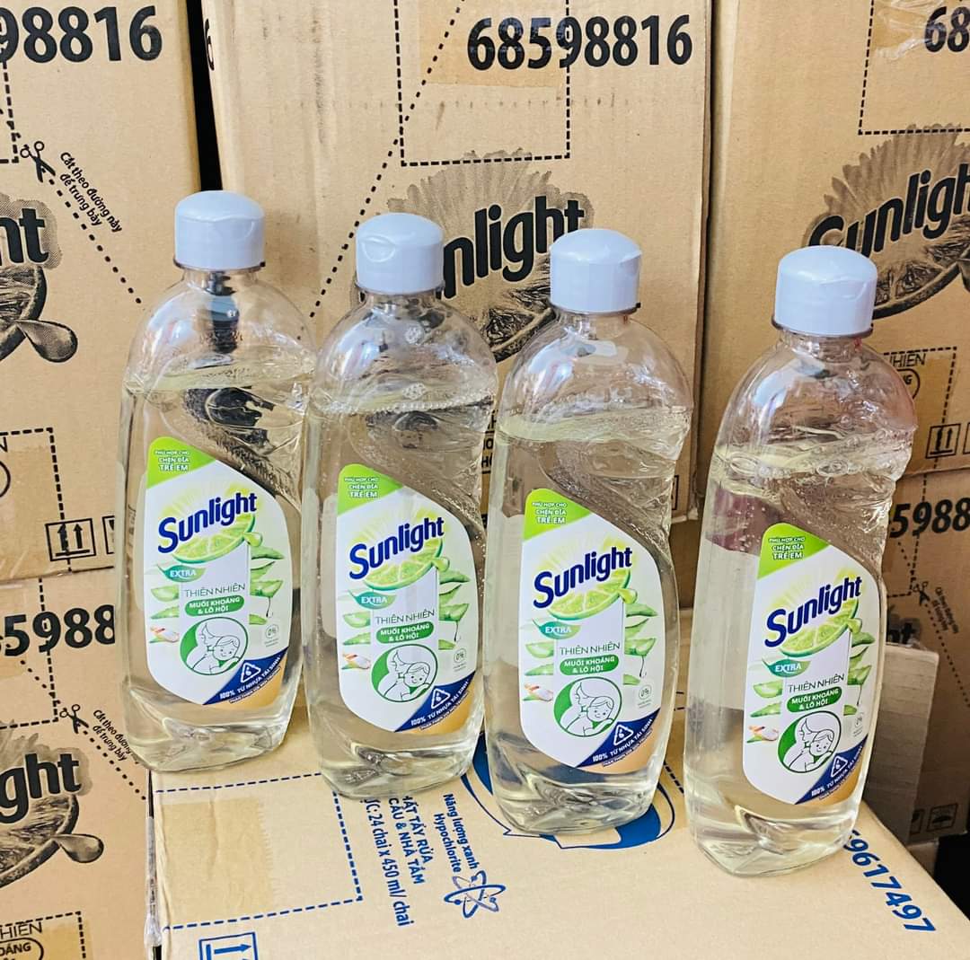 Nước rửa chén Sunlight Muối khoáng & Lô hội 370g
