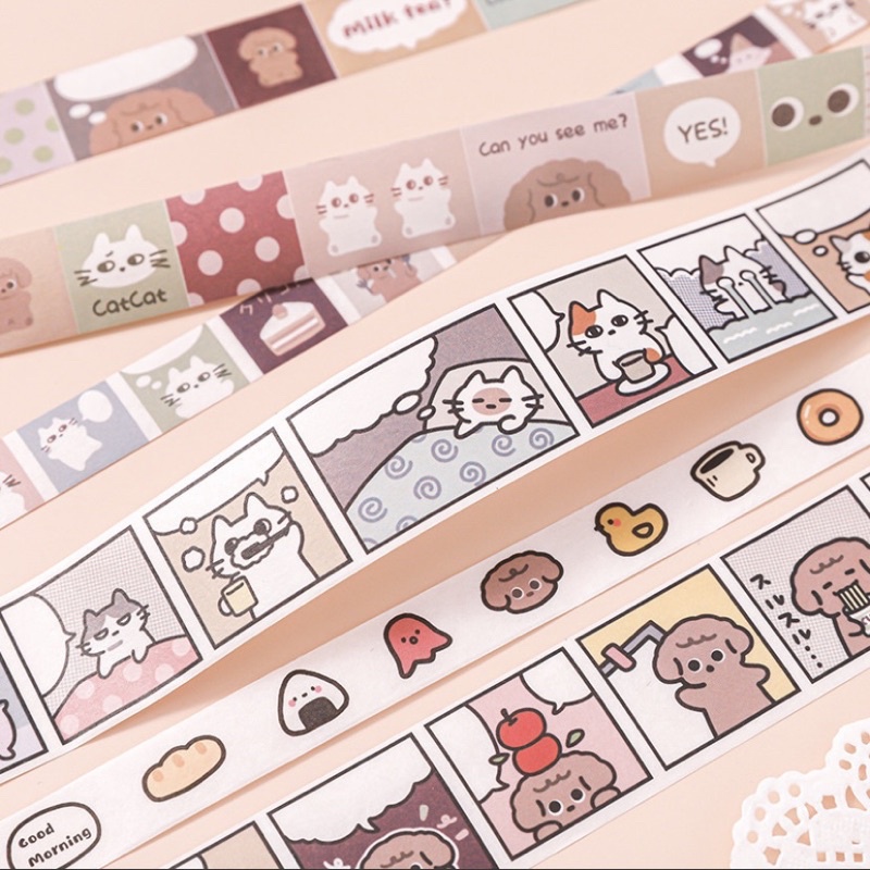 Washi chiết Washitape gấu cute hàn quốc WS006