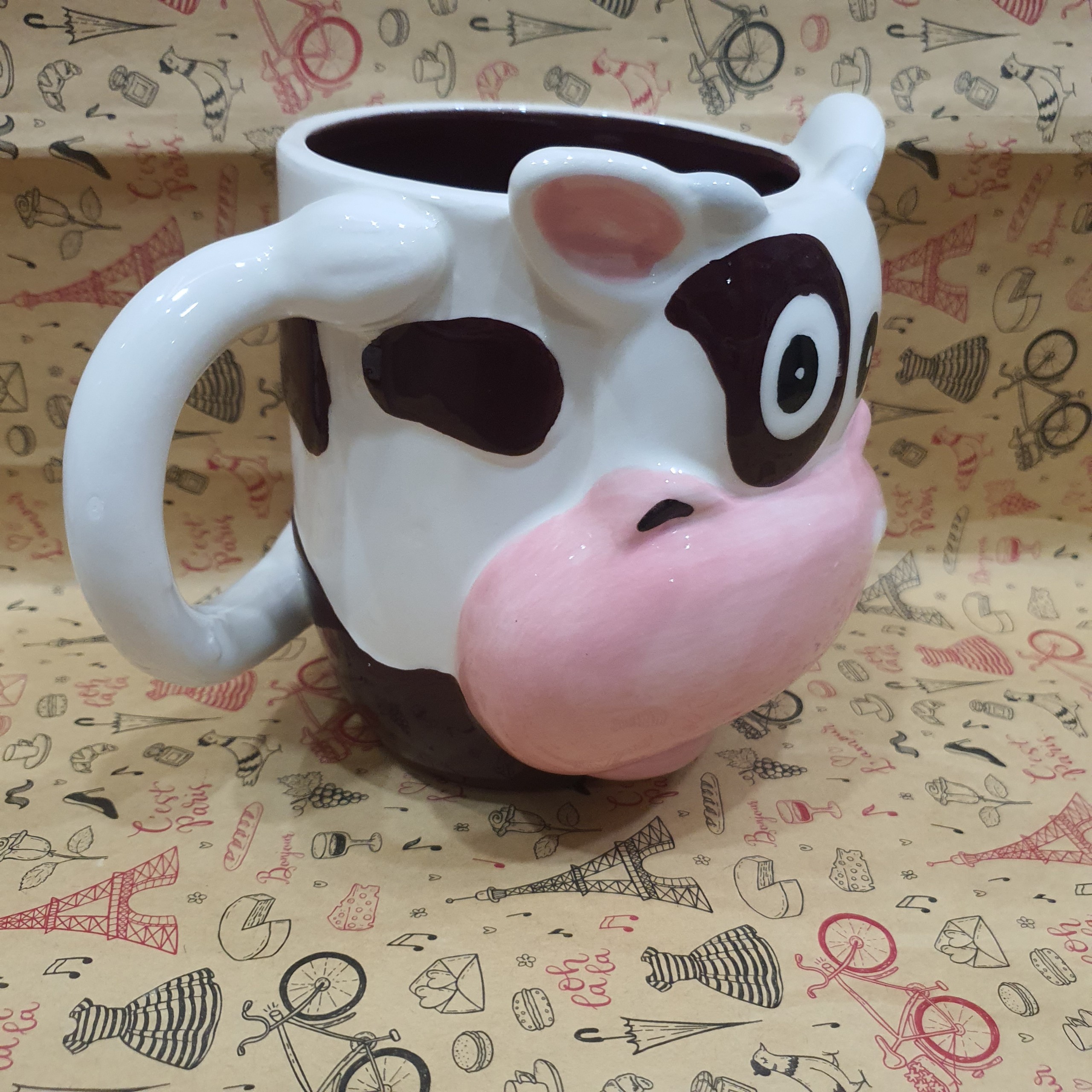 3D Animal sculpted ceramic coffee mug