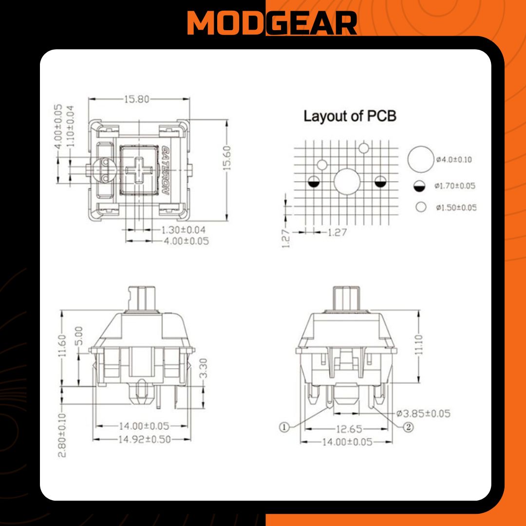 Switch Gateron Milky/Pro quốc dân |Switch Linear dùng cho bàn phím cơ