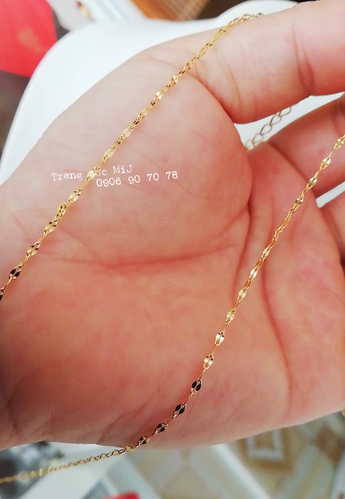 Dây chuyền titan xoắn mảnh (không mặt)