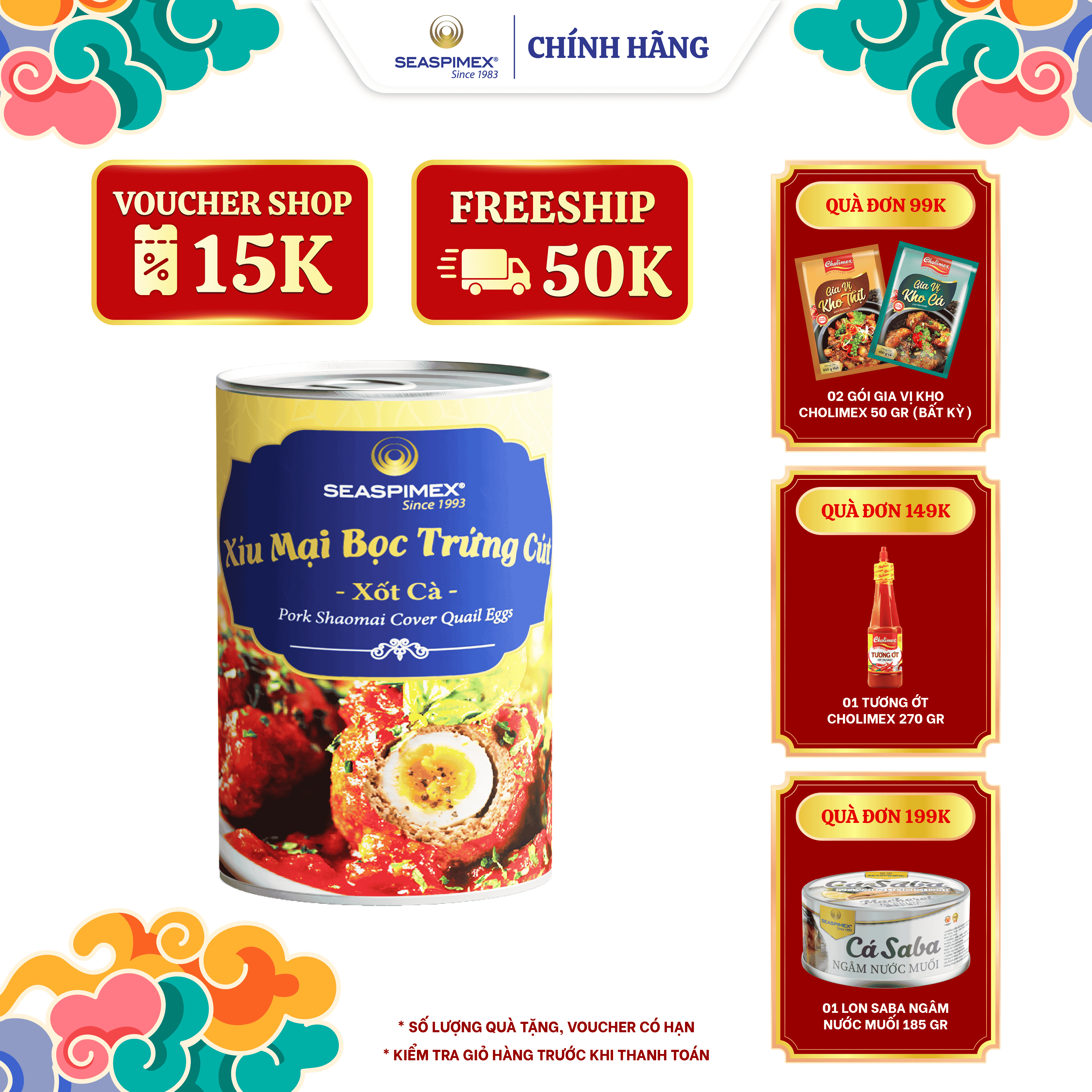Xíu Mại 425gr Bọc Trứng Cút SEASPIMEX