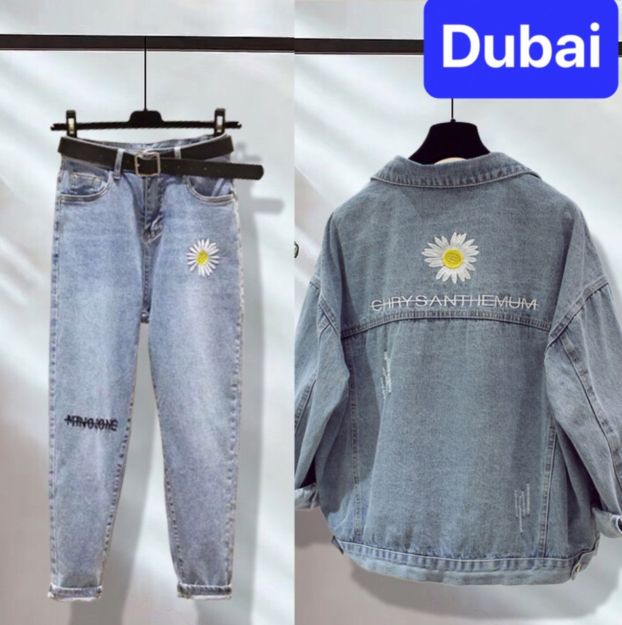 ÁO KHOÁC JEAN CHẤT BÒ NAM CHỐNG NẮNG HOA CÚC HÀN QUỐC CHẤT MEN NGẦU - DUBAI FASHION