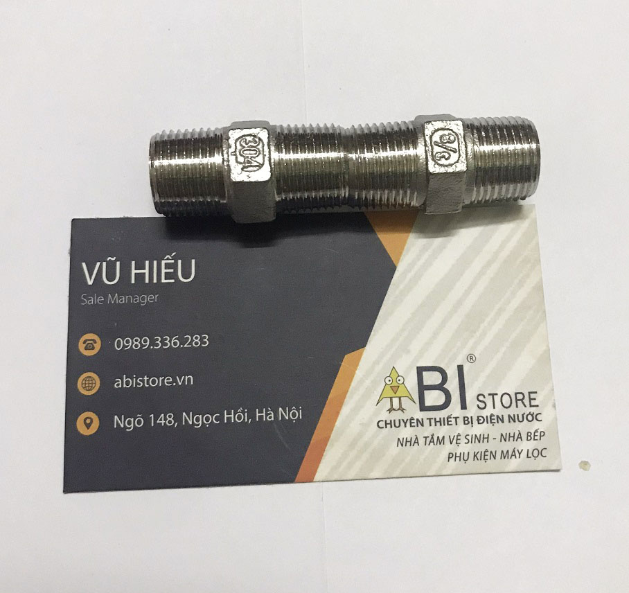 KÉP 3/8 (17) INOX ĐÚC SẦN CHỐNG ĂN MÒN KHỚP NỐI REN 17 KÉP NỐI ỐNG