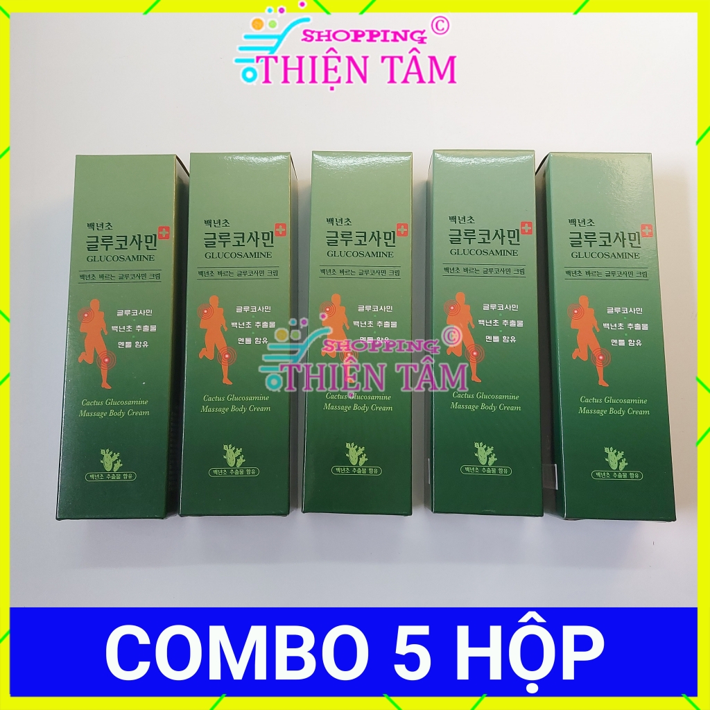 COMBO 5 Hộp Dầu Lạnh Xoa Bóp Khớp Glucosamine 150ml Dầu Lạnh Hàn Quốc Dầu Lạnh Bôi Khớp