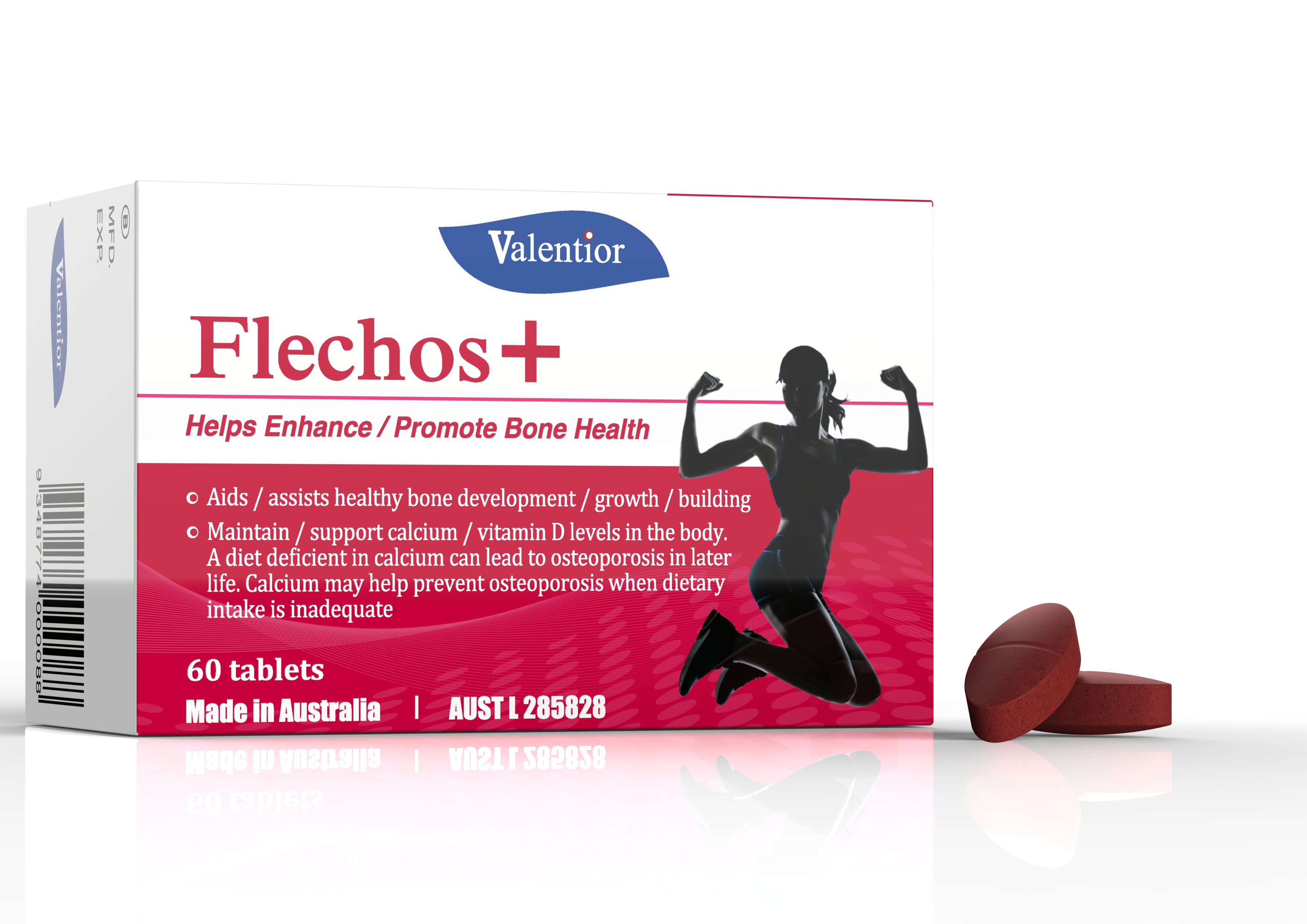 Thực phẩm bổ sung Canxi và Vitamin D FLECHOS+ (Hộp 60 viên)