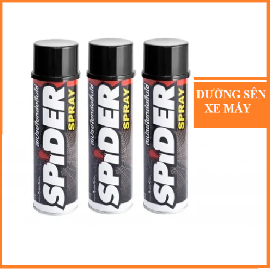 xịt dưỡng sên xe máy spider spray