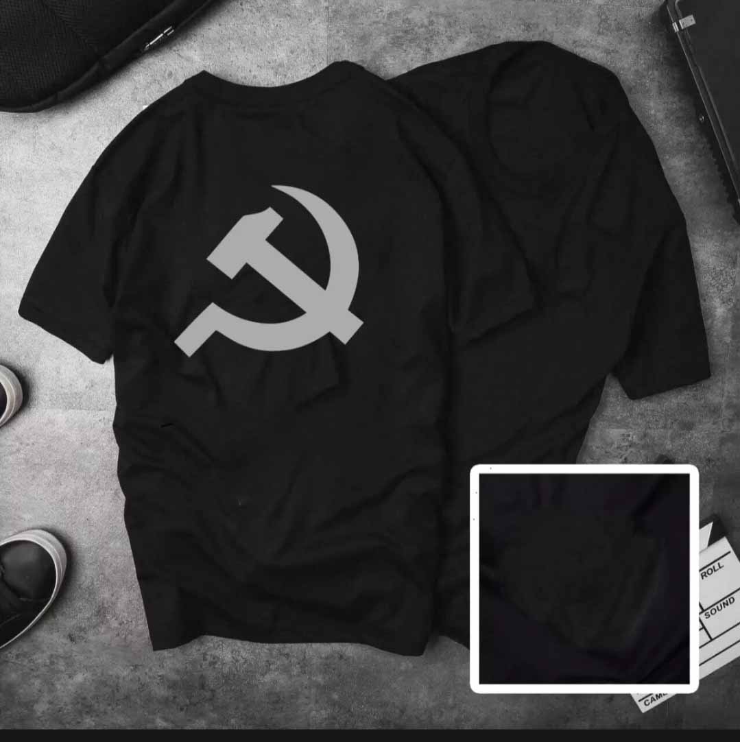 [HCM]Áo Thun Nam Nữ Form Rộng Hàn Quốc In Hình Búa Liềm Độc Đẹp Vải Dày Mịn Thoáng Mát Thiết Kế Thời Trang Kiểu Dáng Năng Động Trẻ Trung