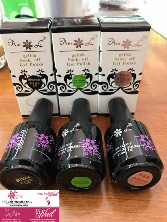 Gelish AML (Base - Cứng móng ( dầy móng) - Top )