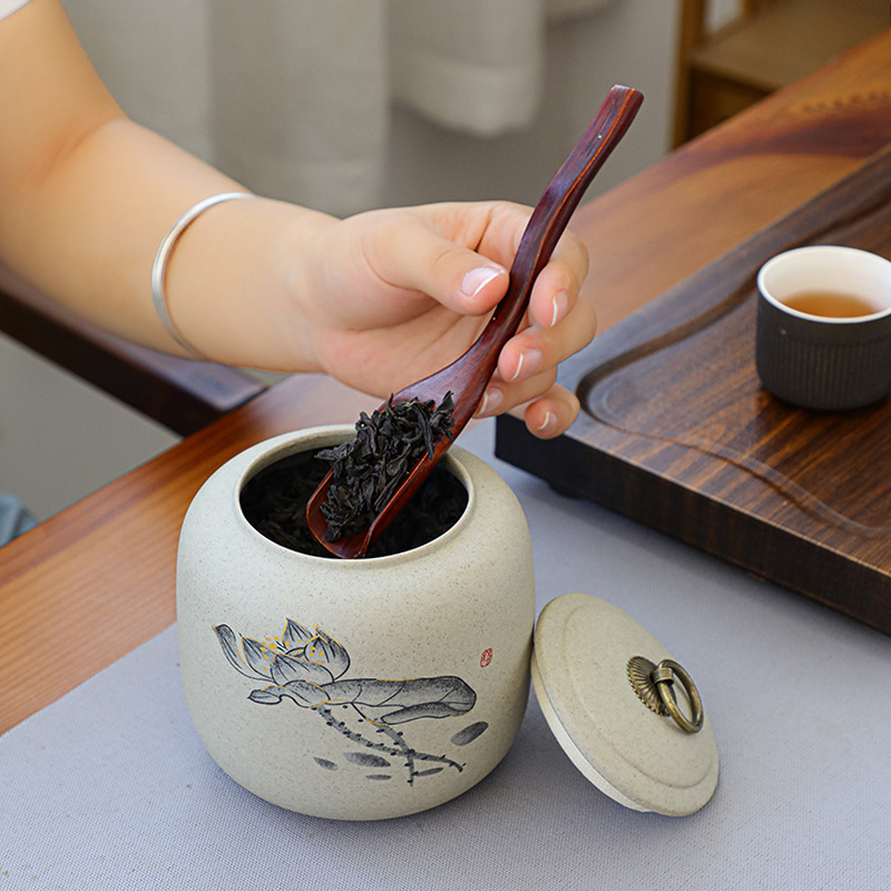 Hũ, Bình đựng trà bằng gốm Định Châu (cỡ lớn, rất khít)