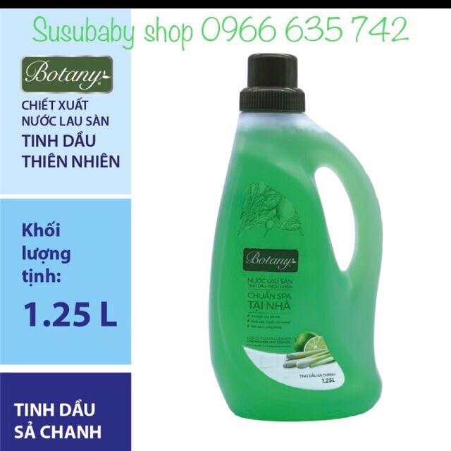 Nước lau sàn tinh dầu thiên nhiên botany hương sả chanh (1.25L)