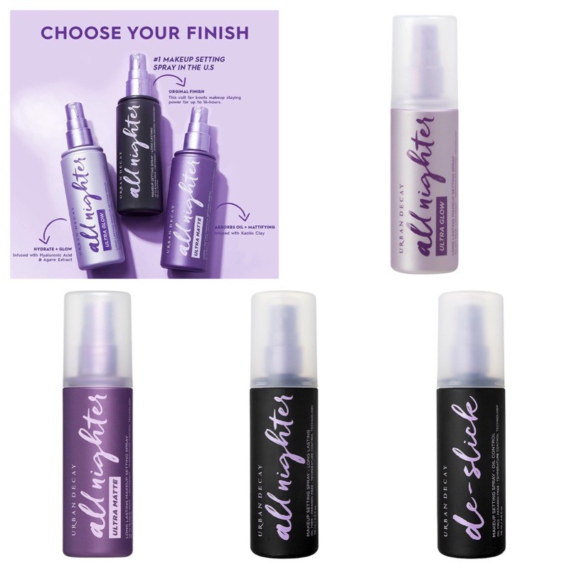 Urban Decay - Xịt Giữ Makeup Kềm Dầu All Nighter Long Lasting Makeup