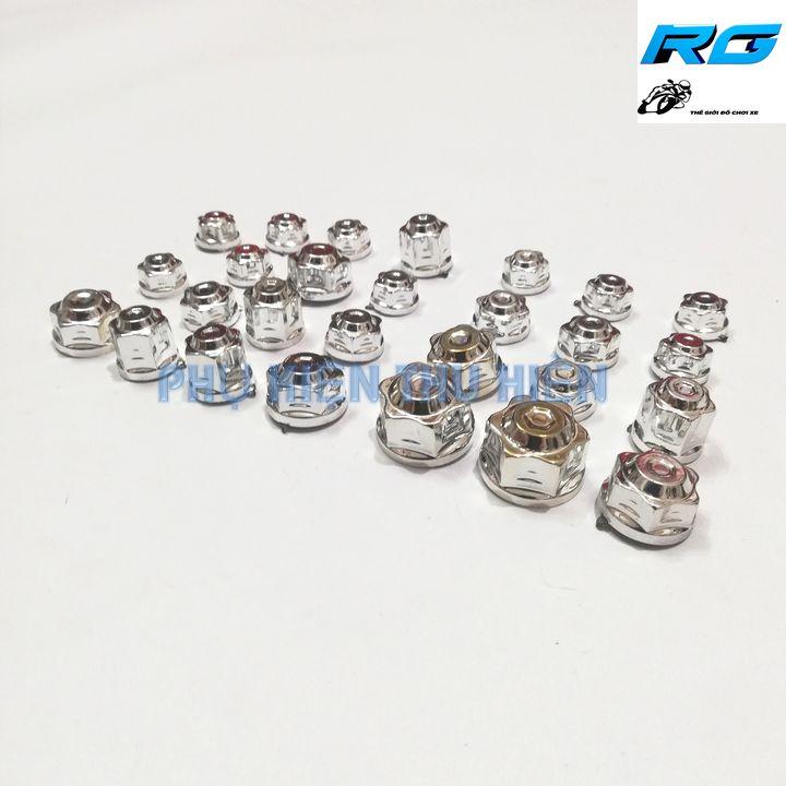 [HCM]Nắp Chụp Ốc Trang Trí Xe Máy Màu Trắng