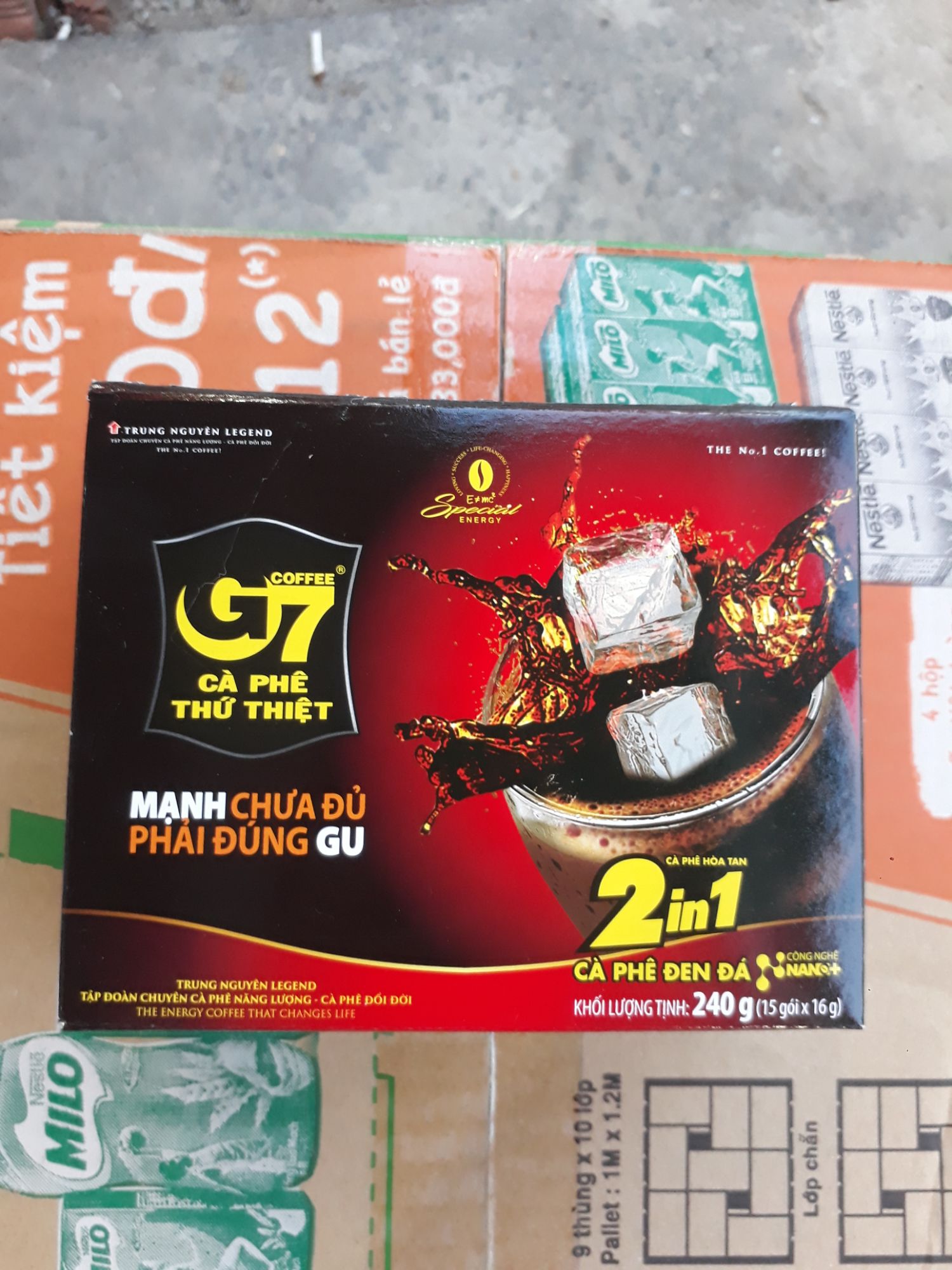 CÀ PHÊ G7 2IN1 - HỘP 15 GÓI 16GR