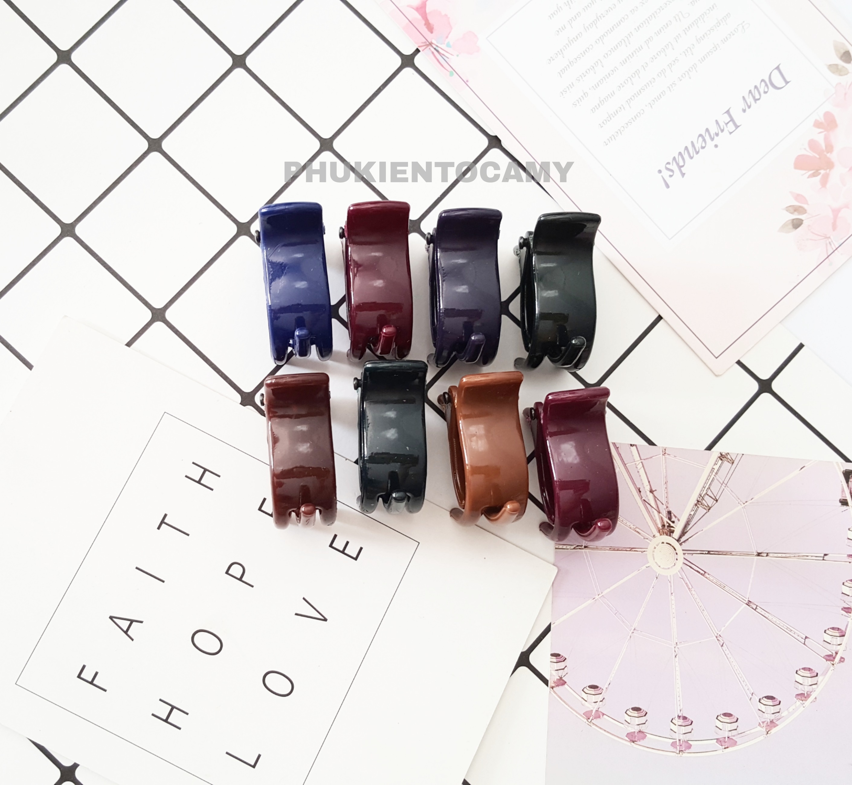 (GIÁ SỈ) COMBO 12 CÂY KẸP TÓC CÀNG CUA NHÍ - DÀNH CHO KHÁCH TÓC ÍT