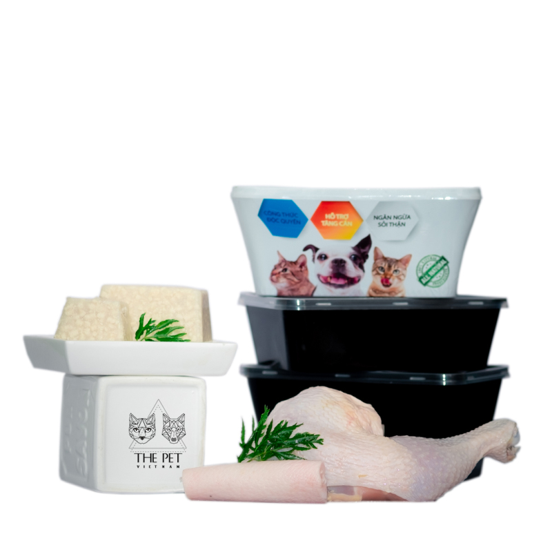 Pate Tươi Vị Gà Collagen THEPETVN - Thức Ăn Tươi Cho Chó Mèo (Mixed Chicken With Collagen) - 1Kg