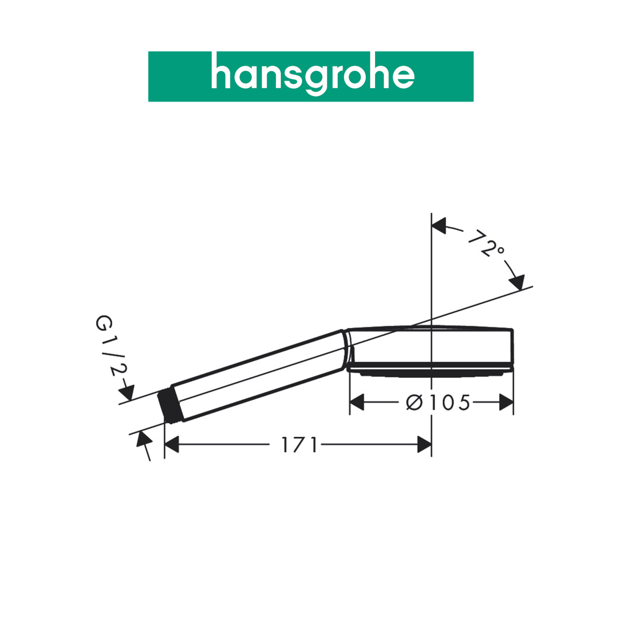 Tay sen HANSGROHE Pulsify S 105 1jet 24120