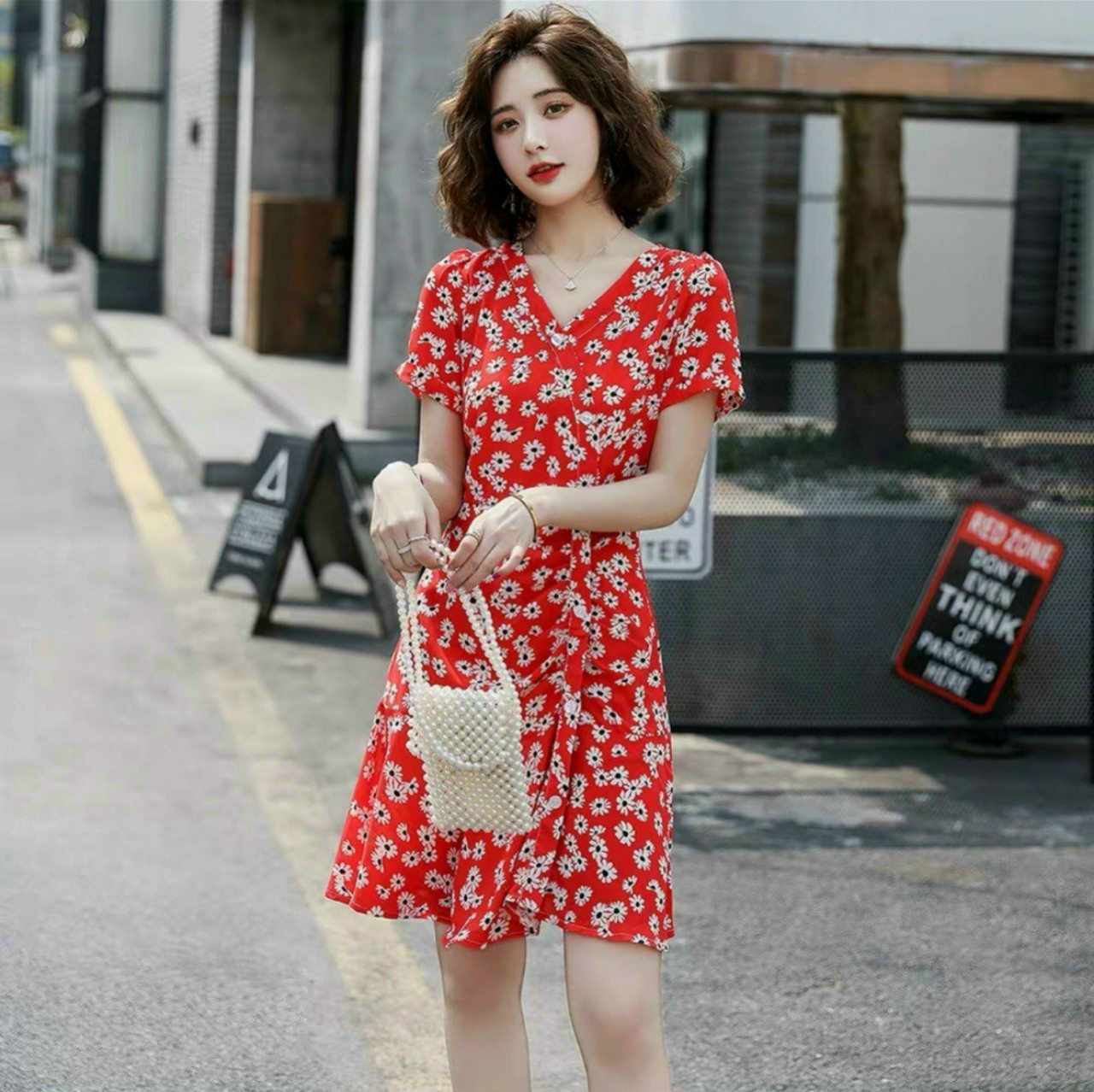 Đầm Nữ In Hoa Nhí Dễ Thương K-D0KN2