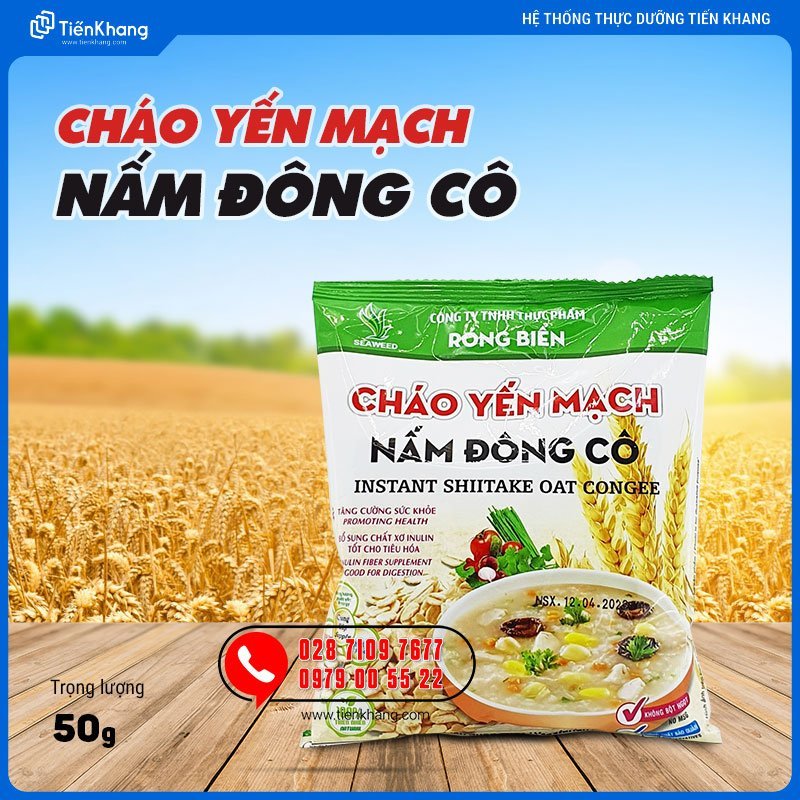 Cháo Yến Mạch Nấm Đông Cô