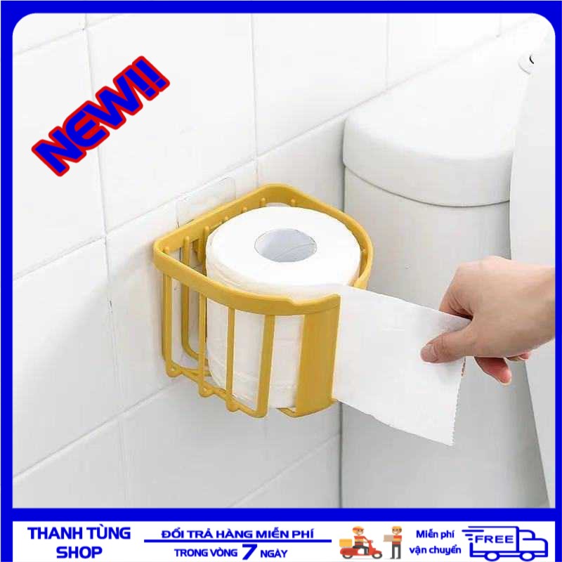 Giỏ nhựa dán tường đựng giấy vệ sinh