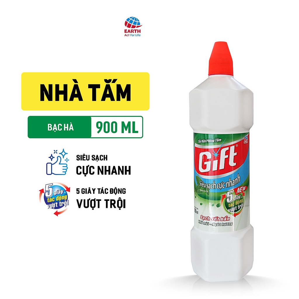 Nước Tẩy Rửa Nhà Tắm Gift (900ml)