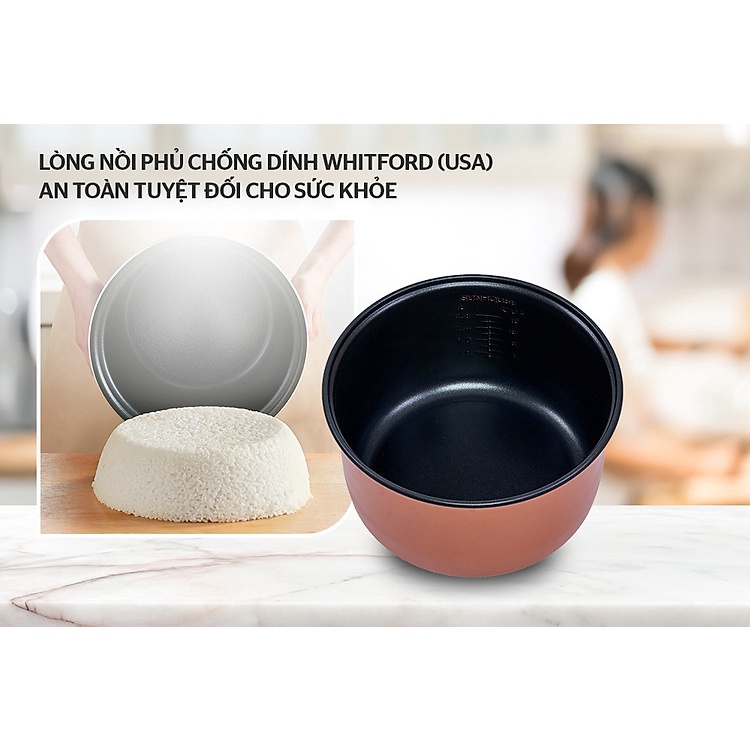 Nồi Cơm Điện 1,8L Nấu Cơm Nhanh (4-6 người ăn)