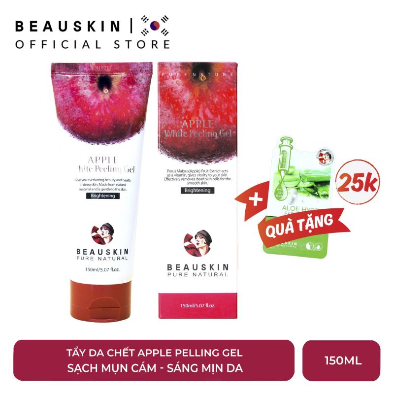 Tẩy da chết sáng da sạch mụn cám, mụn đầu đen Beauskin Apple white peeling gel 150ml