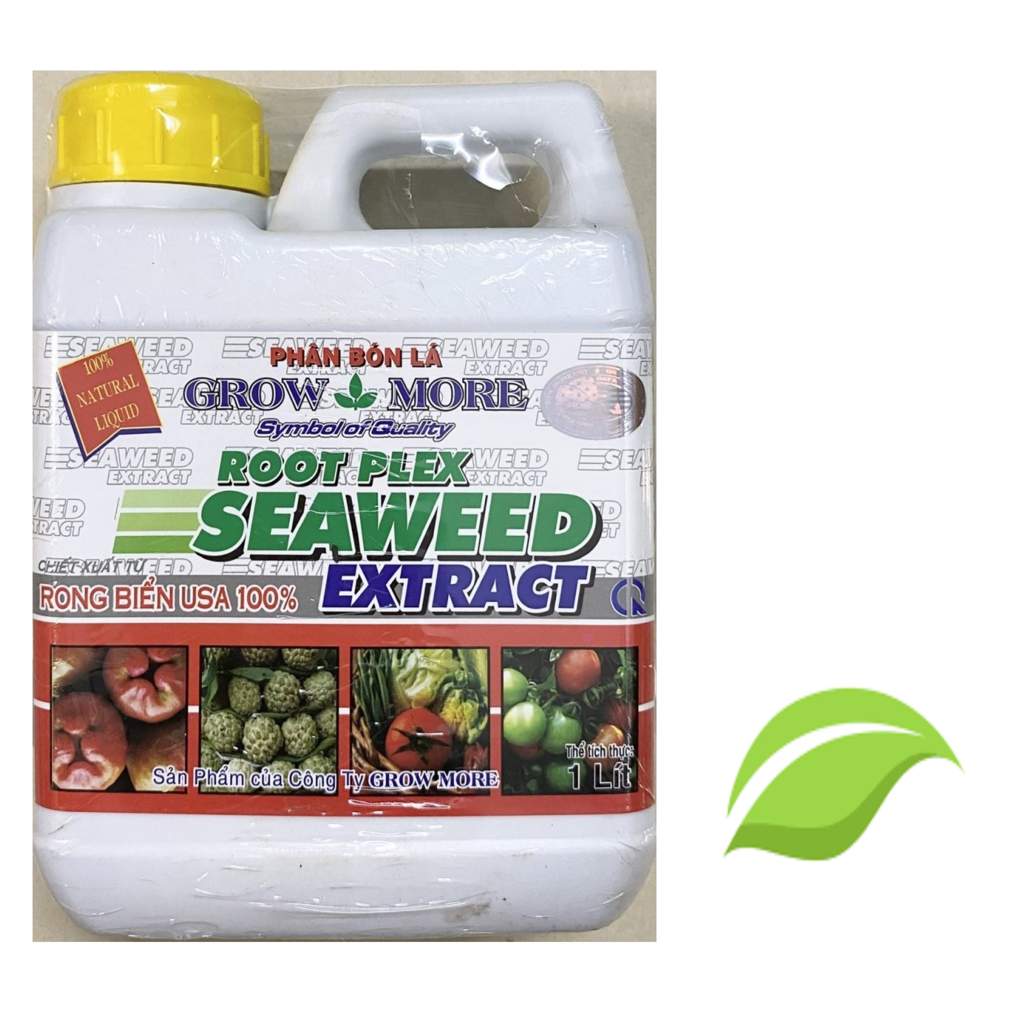 Phân bón root plex seaweed extract - rong biển usa 100% phân bón lá grow more - #487a# 1 lít