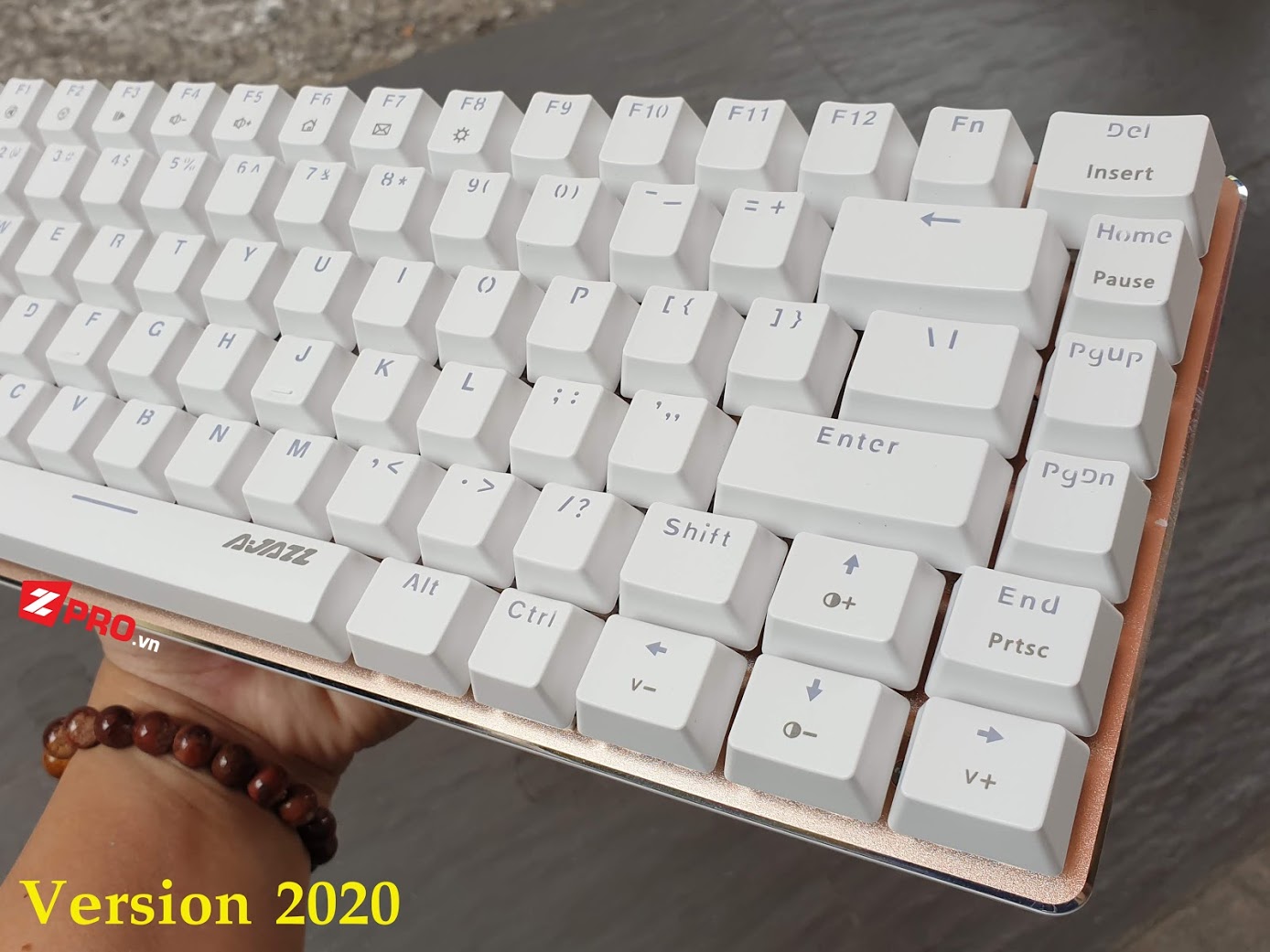 Bàn Phím Cơ Ajazz AK33 Blue Switch (Trắng)