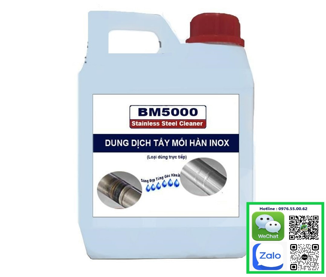 Dung dịch tẩy mối hàn inox bm5000 nabakem 5lit can