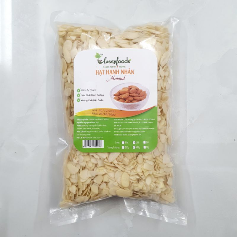 Hạnh nhân cắt lát - Hạnh nhân 100gr