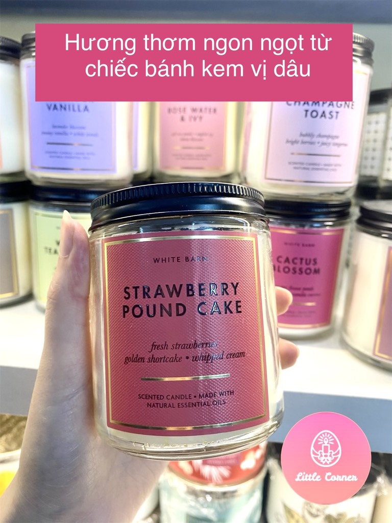 Nến thơm 1 bấc 198g BATH AND BODY WORKS - WHITE BARN basic 2
