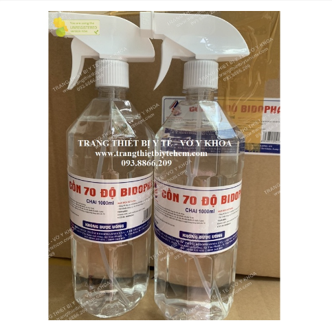 Cồn tuyệt đối 99,5 độ sát trùng, diệt khuẩn