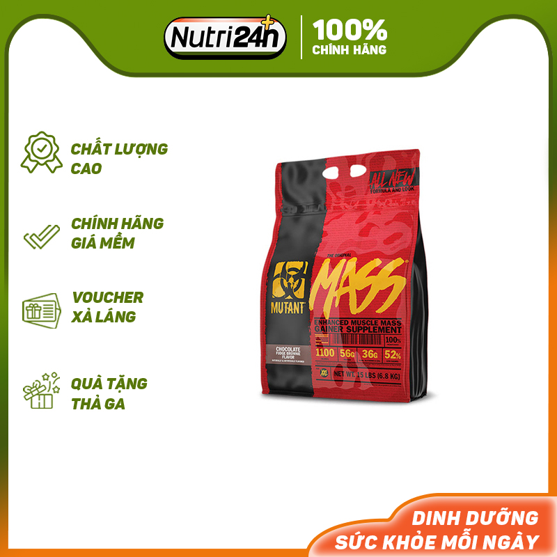 Mutant mass 15 lbs - sữa tăng cân nhanh - chính hãng