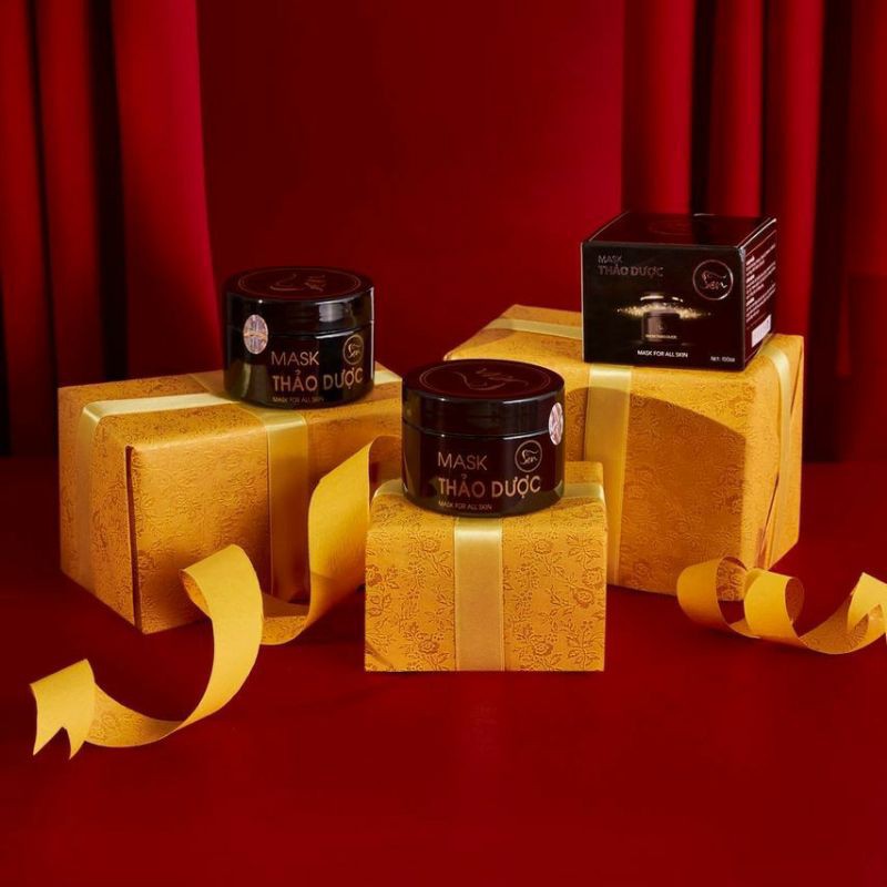 Mask trị liệu sen, mặt nạ thảo dược sen - chiếc suất từ bùn khoáng giúp phục hồi, thu nhỏ lỗ chân lông, căng bóng da