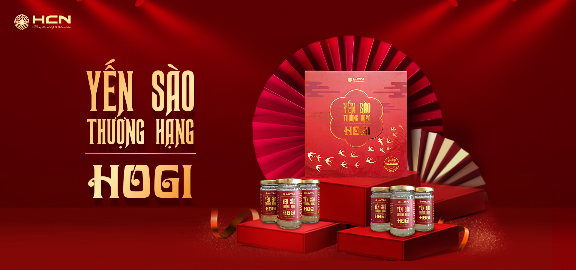 Yến Sào Thượng Hạng Hogi 42% Yến | Hộp x 6 hũ x 100ml