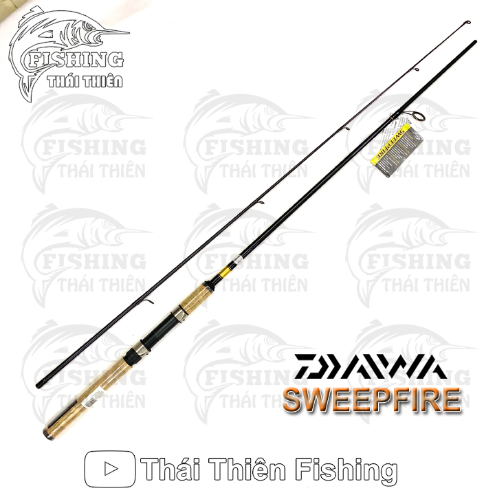 Cần Câu Cá Daiwa Sweepfire 702 ( 2m14 ) Cần Lure Máy Đứng