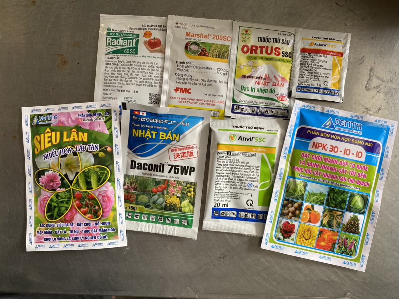 Combo 8 món trừ sâu bệnh chuyên dùng cho Hoa Hồng Hoa Mai cây kiểng ( kèm hướng dẫn sử dụng)