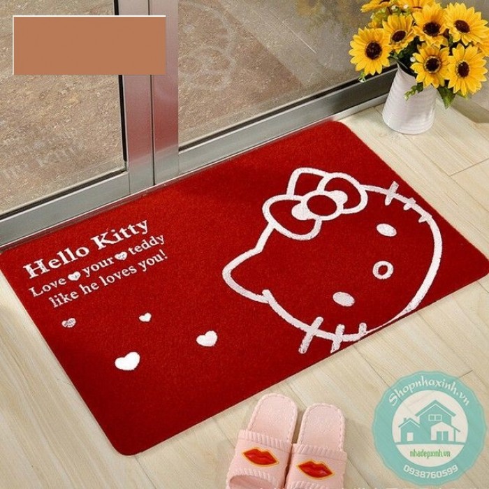 THẢM LAU CHÂN MÈO HELLO KITTY