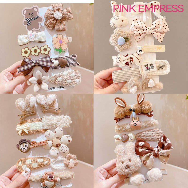 Bộ Kẹp Tóc Nơ Dễ Thương Cho Bé Gái