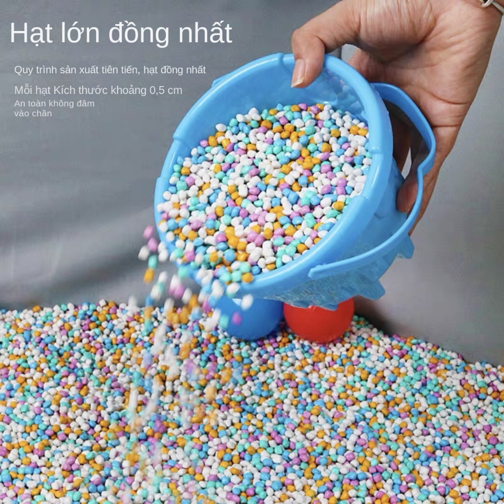 Hạt sứ, hạt muồng đồ chơi xúc cát cho bé