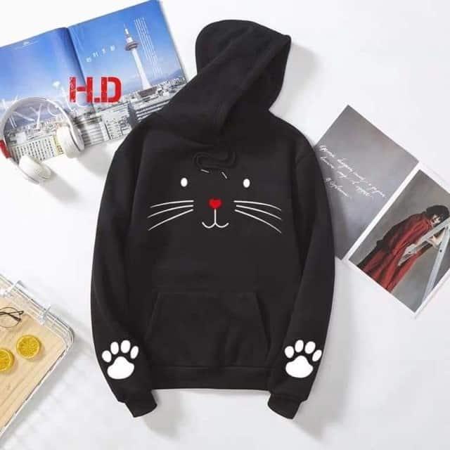 Áo Hoodie Ria Mèo Cute