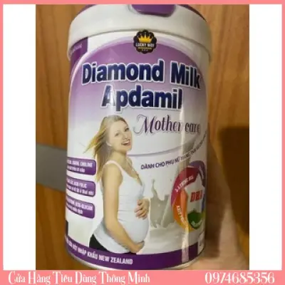 Sữa bầu Diamond Milk Apdamil Mother Care Luckyway Bổ Sung Dưỡng Chất Cho Mẹ Và Thai Nhi - Hộp 400g/900g