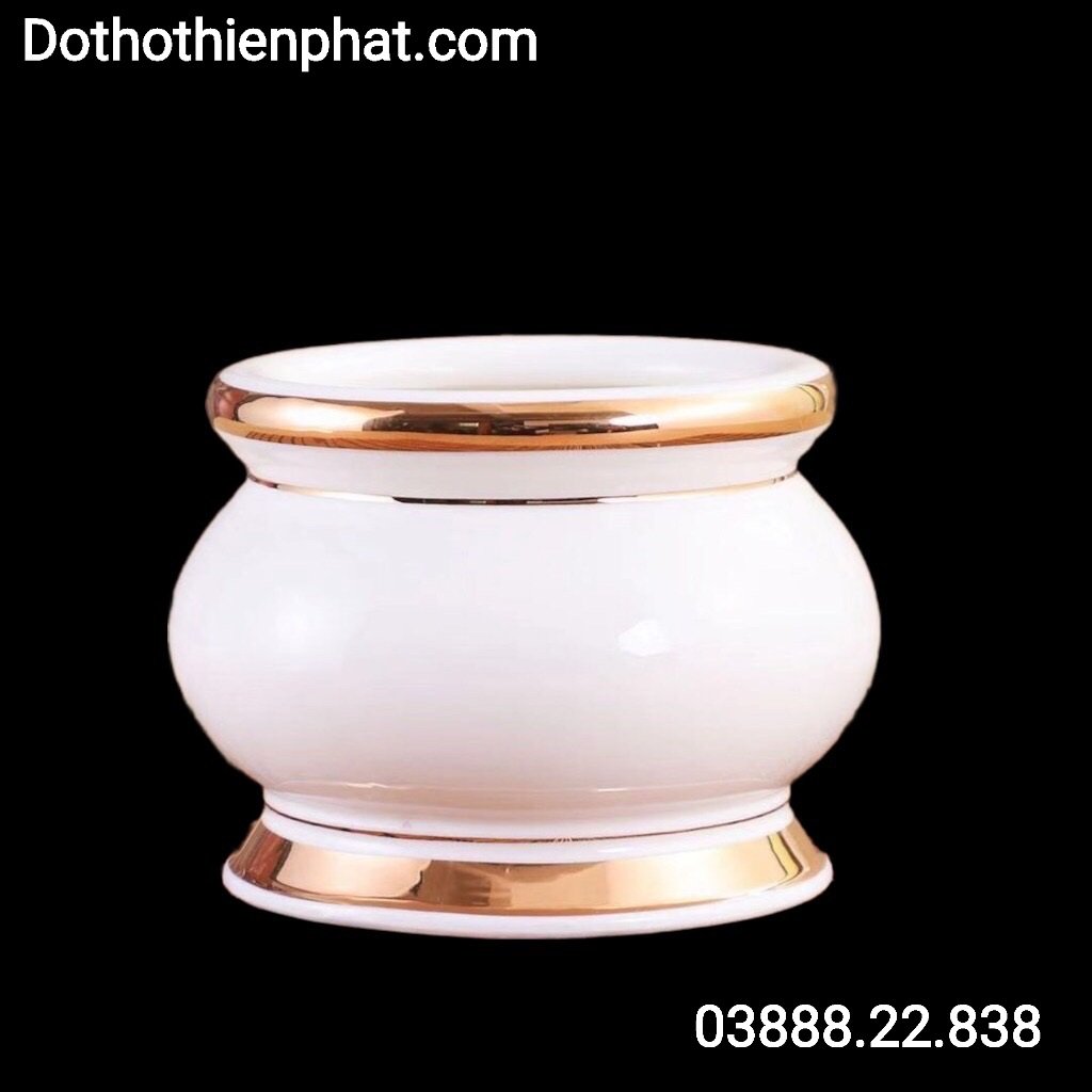 Lư hương sứ trắng – Nhiều kích thước