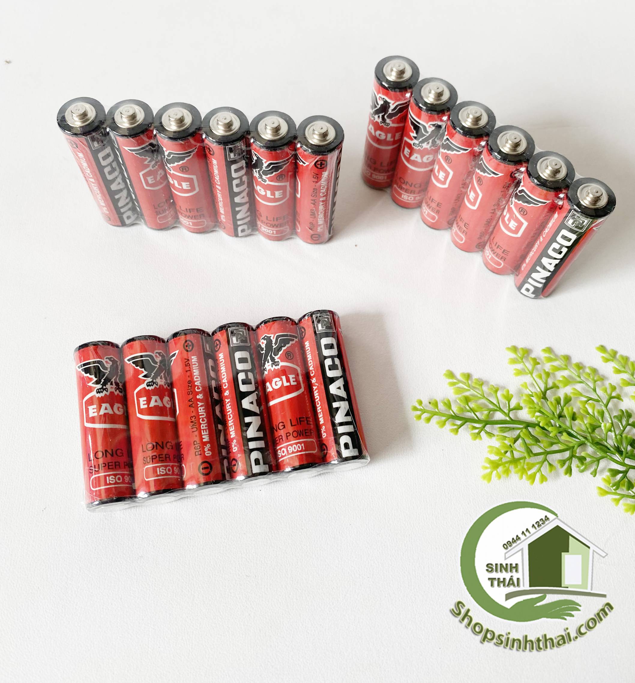 Pin Tiểu AA ( 2A) Pin Con Ó Pinaco 1.5V ( 4 viên )