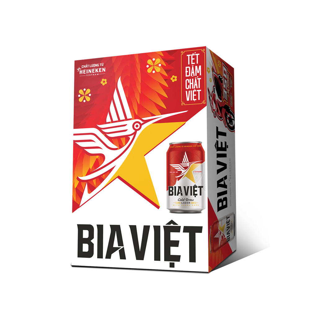 Thùng 24 lon Bia Việt 330ml