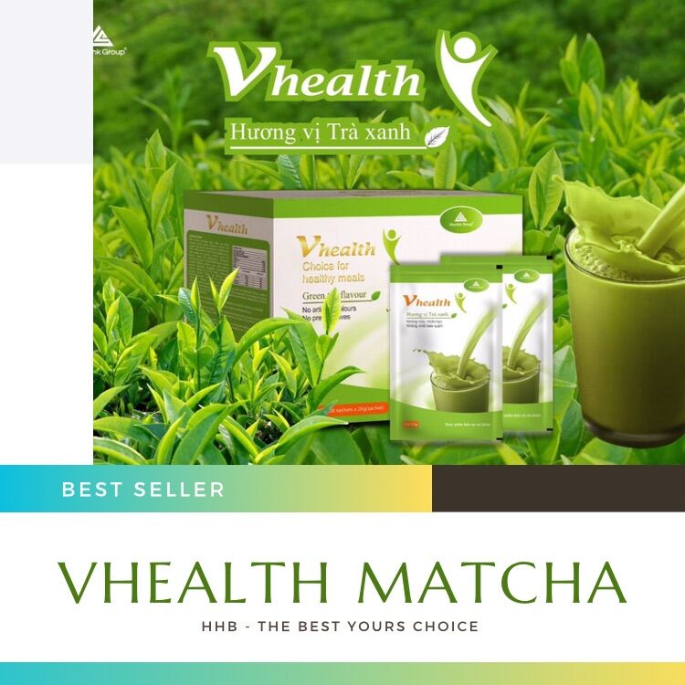 [ Mua 2 Tặng 1 ] Ngũ Cốc Dinh Dưỡng Vhealth 500g ( Hương Vị Matcha ) - Giúp Tăng Cân Giảm Cân Thay Thế Bữa Ăn