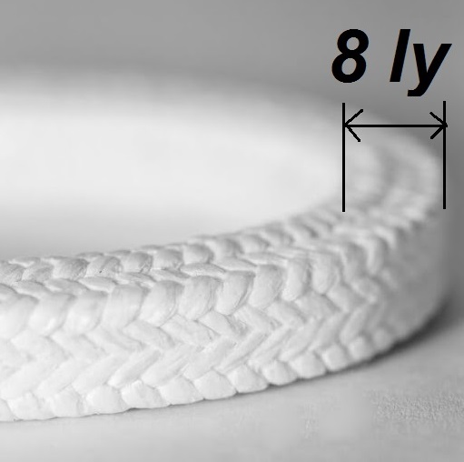 Dây teflon / Dây tết chèn teflon PTFE 8mm